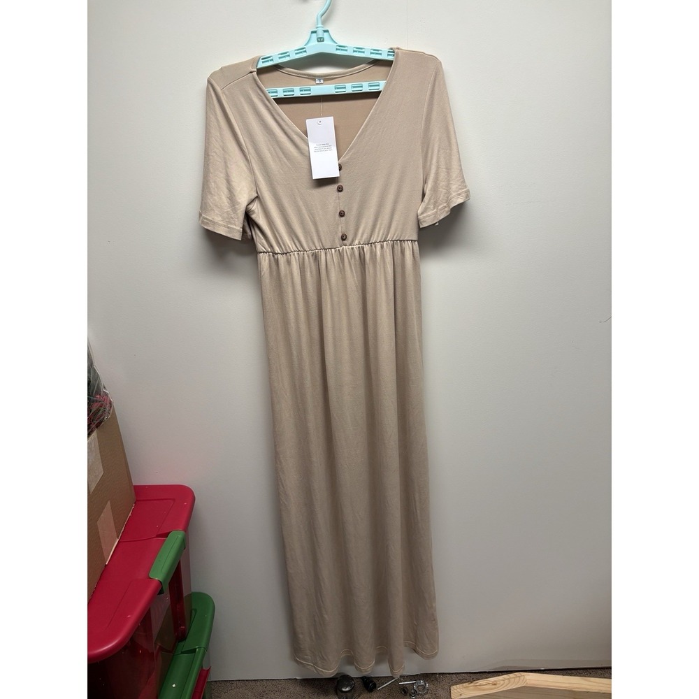 Dress Womens Size S Small Comfort Solid Soft Long Solid New With Tags